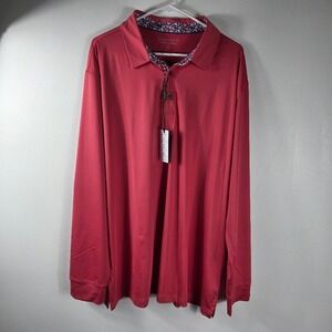 Maelreg Performance Long Sleeve Polo Shirt Moisture‎ Wicking  Mens 2XL Golf